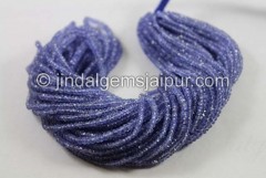 Tanzanite Faceted Roundelle Beads